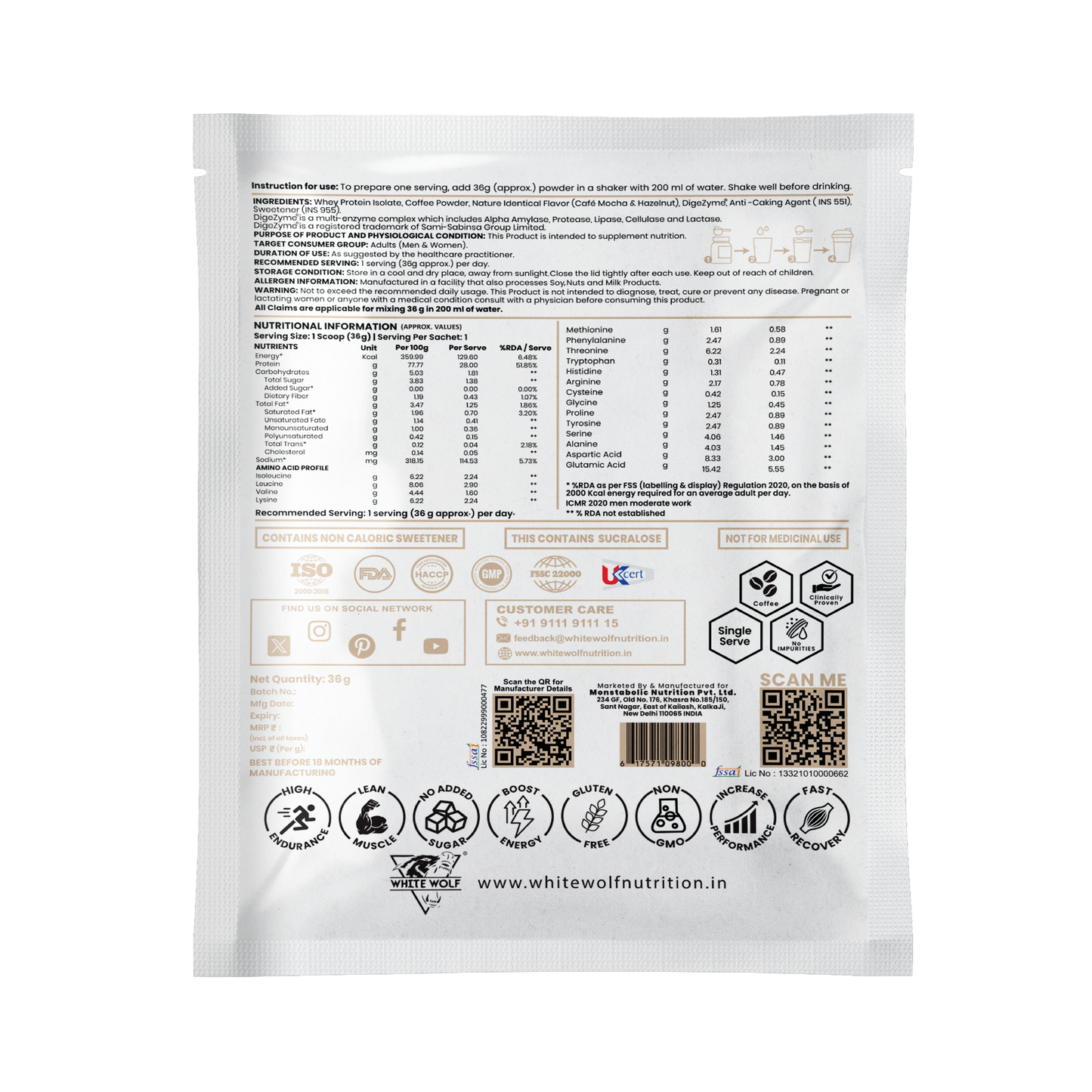 Whey Isolate With 28g Whey Protein Travel Pack
