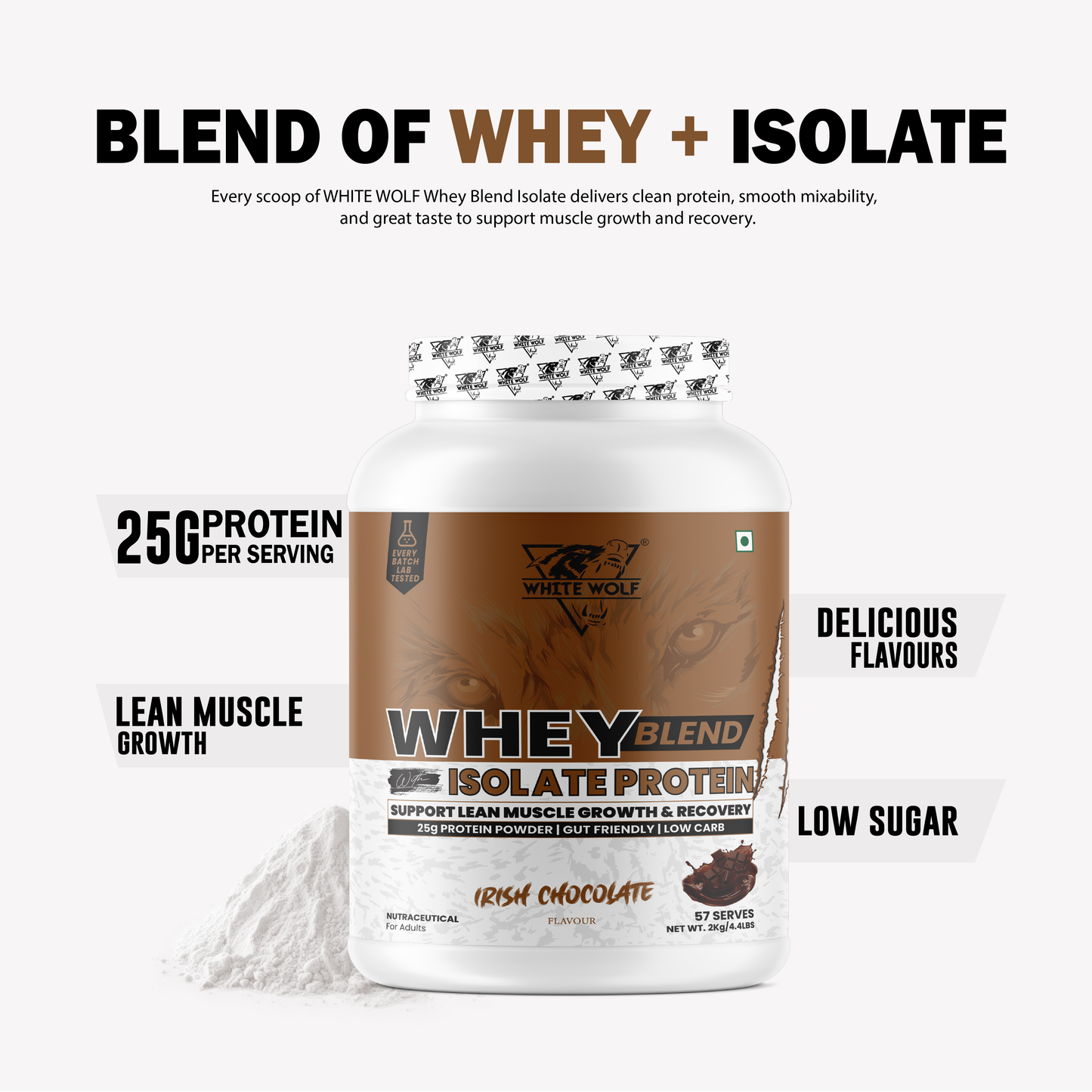 Whey Blend with Isolate – 25 g Protein