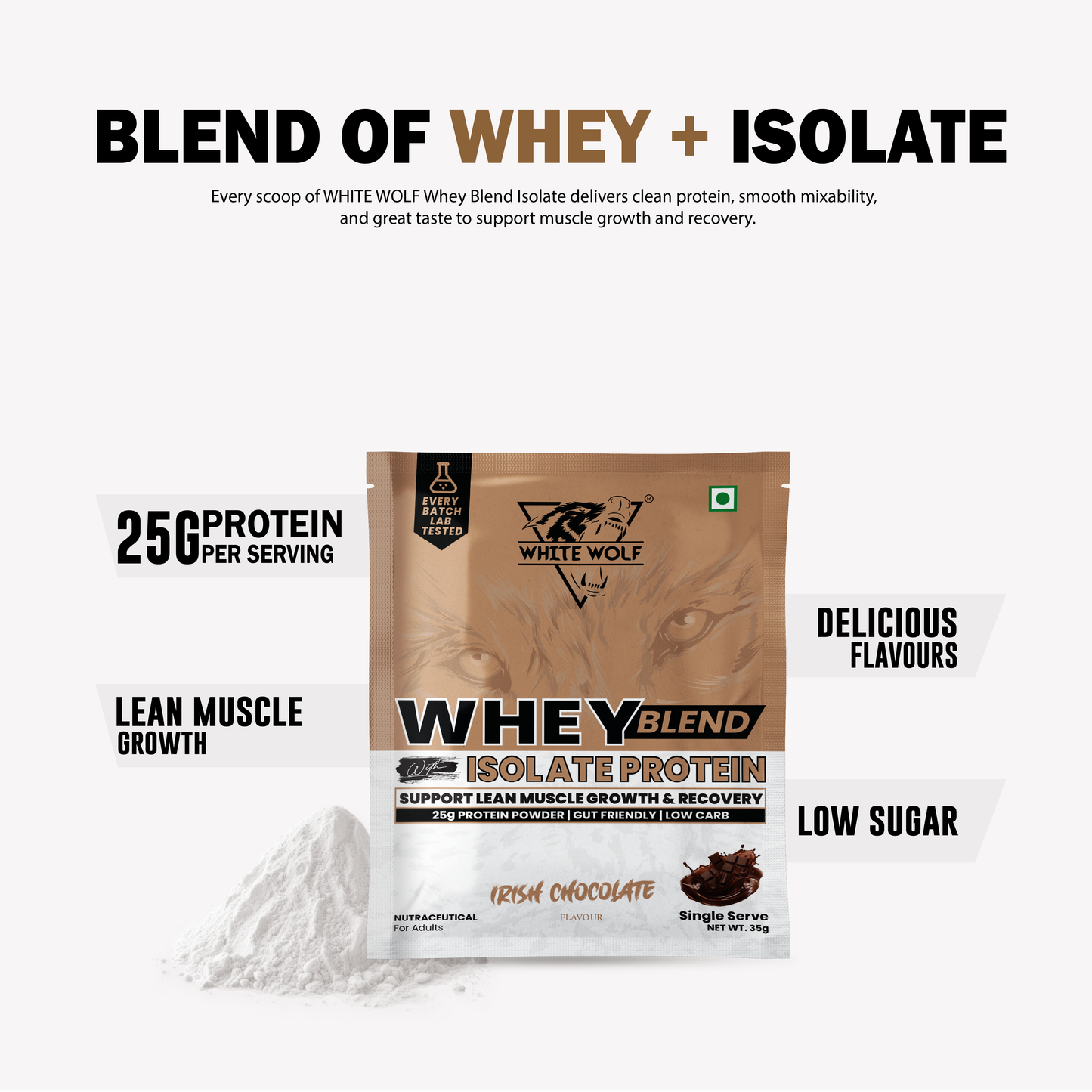 Whey Blend with Isolate – 25 g Protein Travel Pack