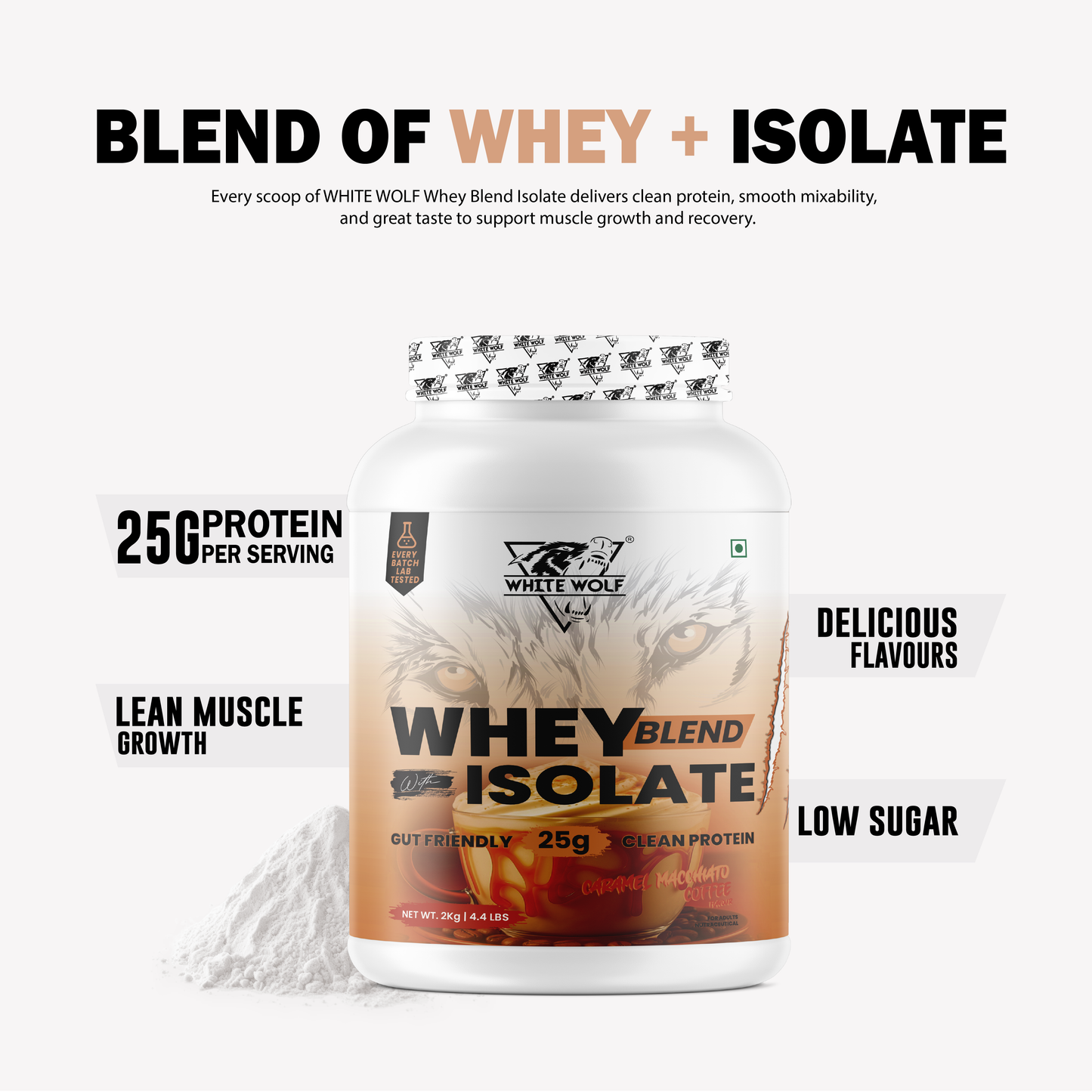 Whey Blend with Isolate – 25 g Protein