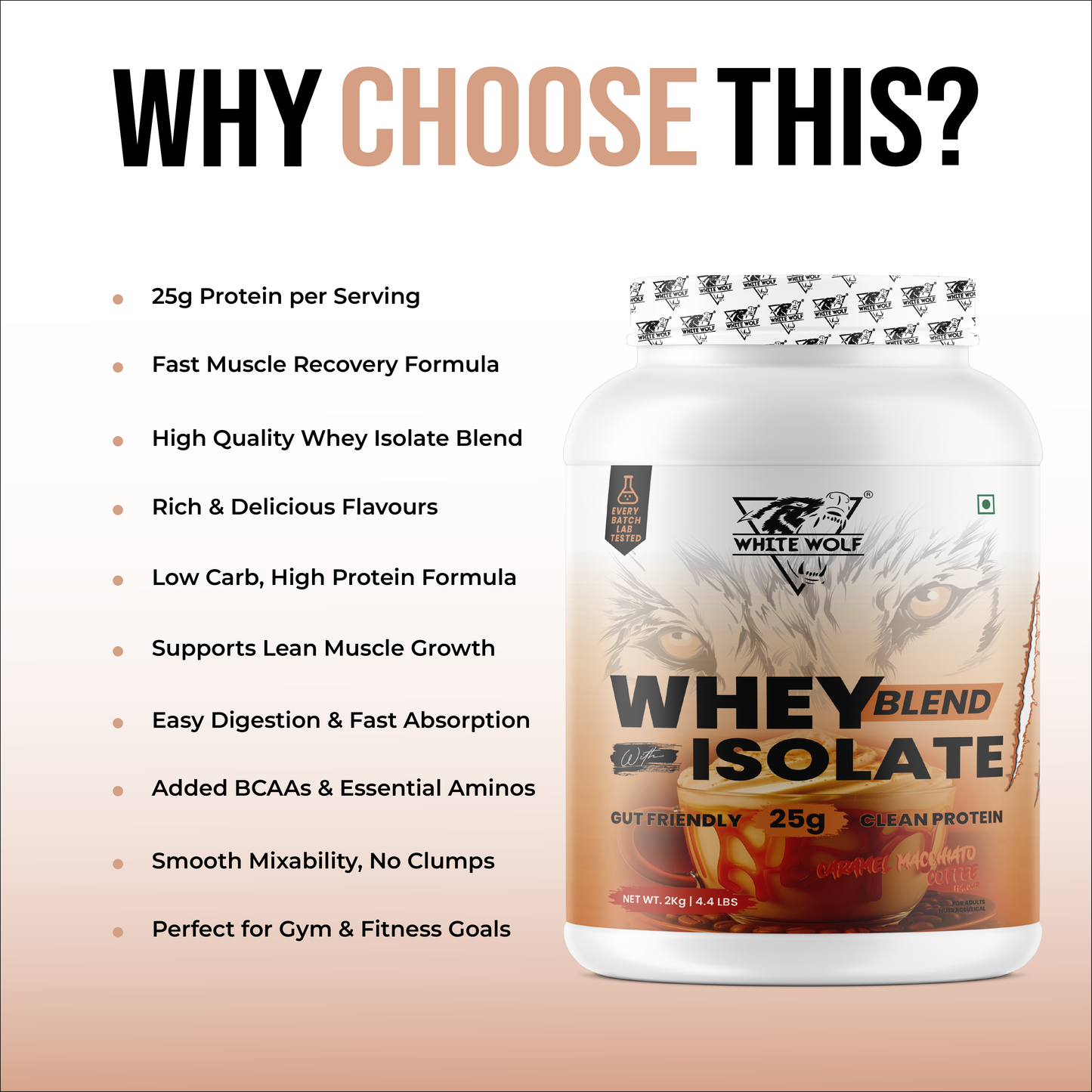 Whey Blend with Isolate – 25 g Protein