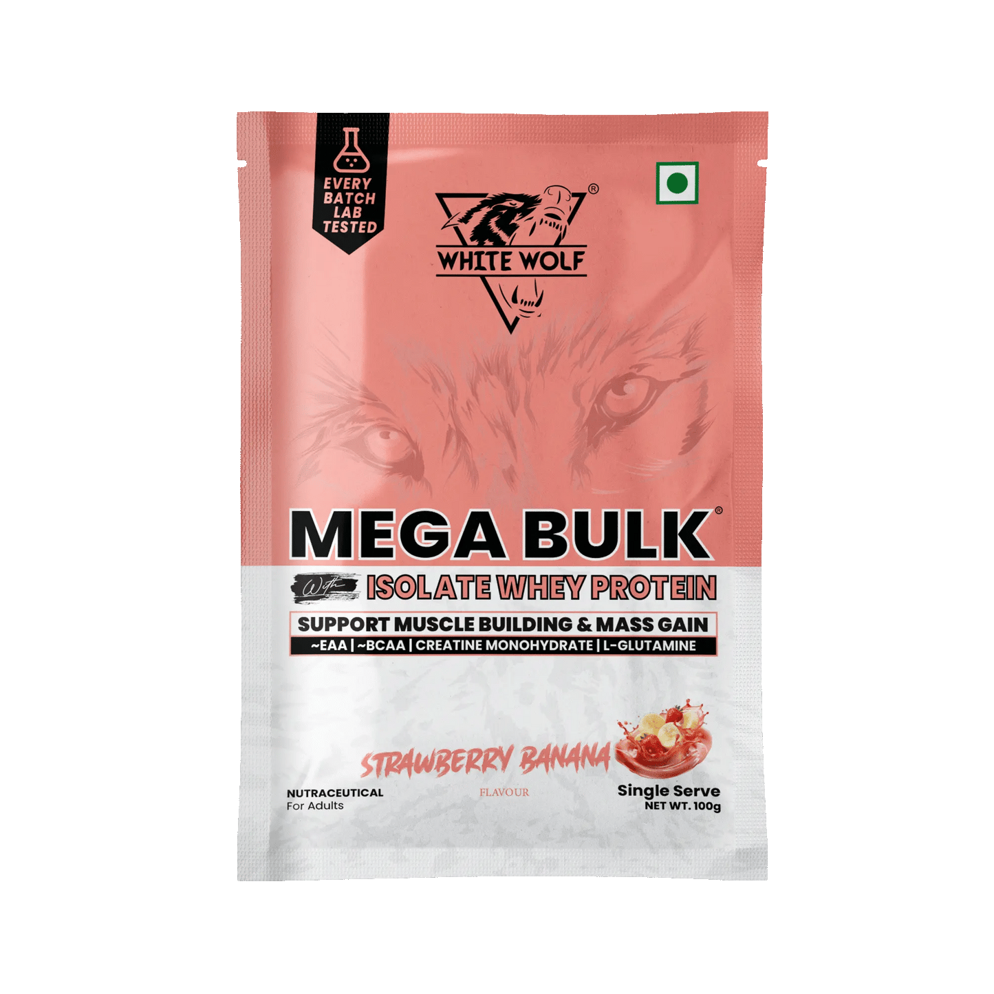 Mega Bulk Mass Gainer with Whey Protein Travel Pack