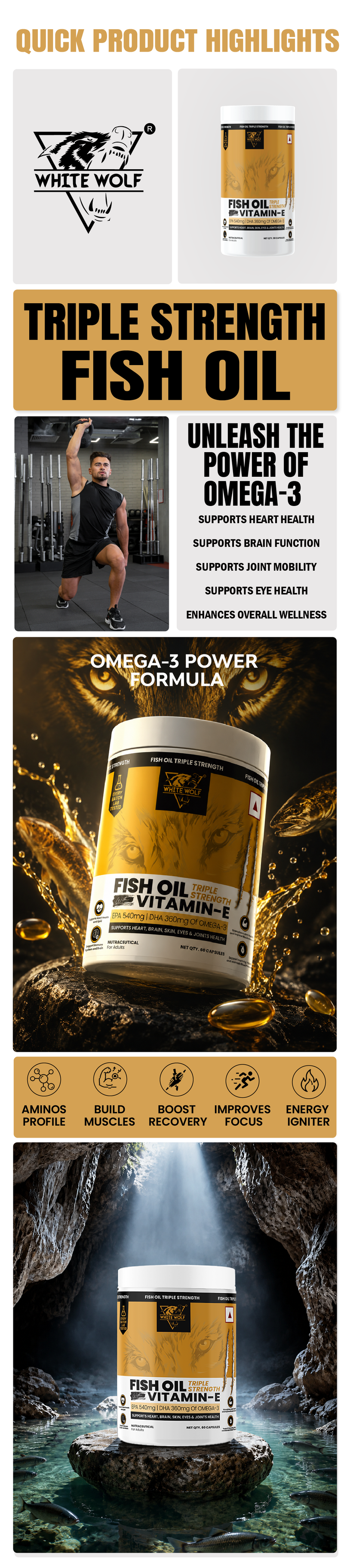 Fish Oil with Vitamin E Highlights