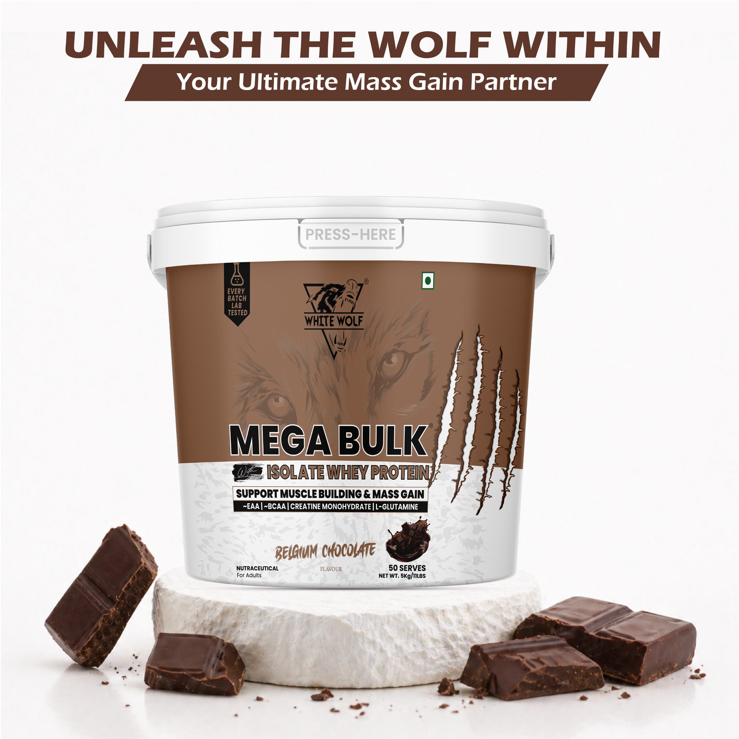 Mega Bulk Mass Gainer with Whey Protein