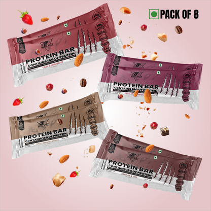 White Wolf Protein Bar (18g Protein) | No Added Sugar | BCAA, Fiber & Digestive Enzymes