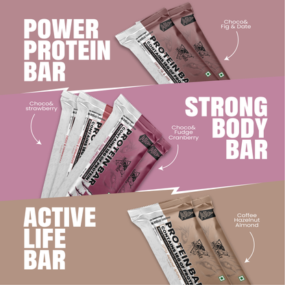 White Wolf Protein Bar (18g Protein) | No Added Sugar | BCAA, Fiber & Digestive Enzymes