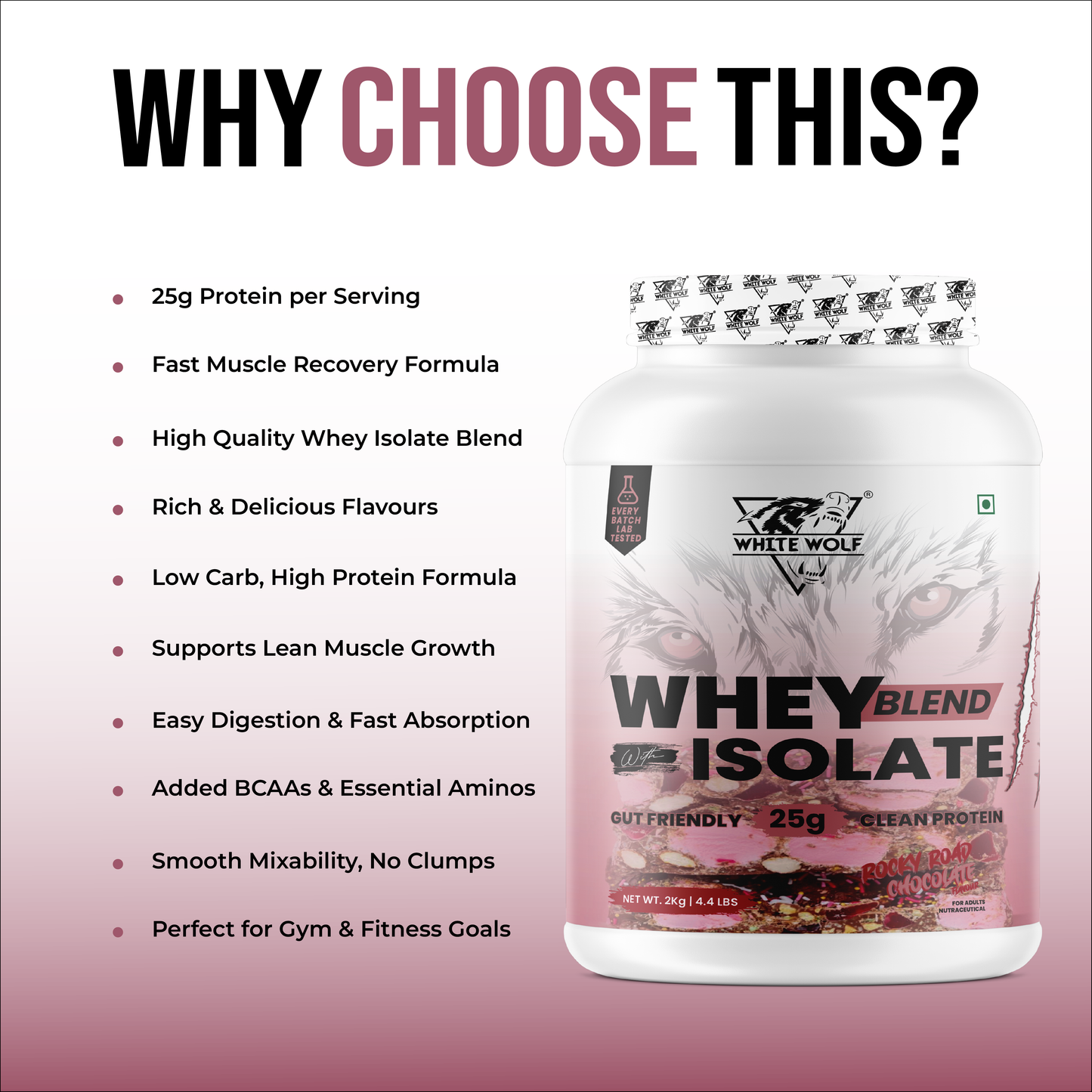 Whey Blend with Isolate – 25 g Protein