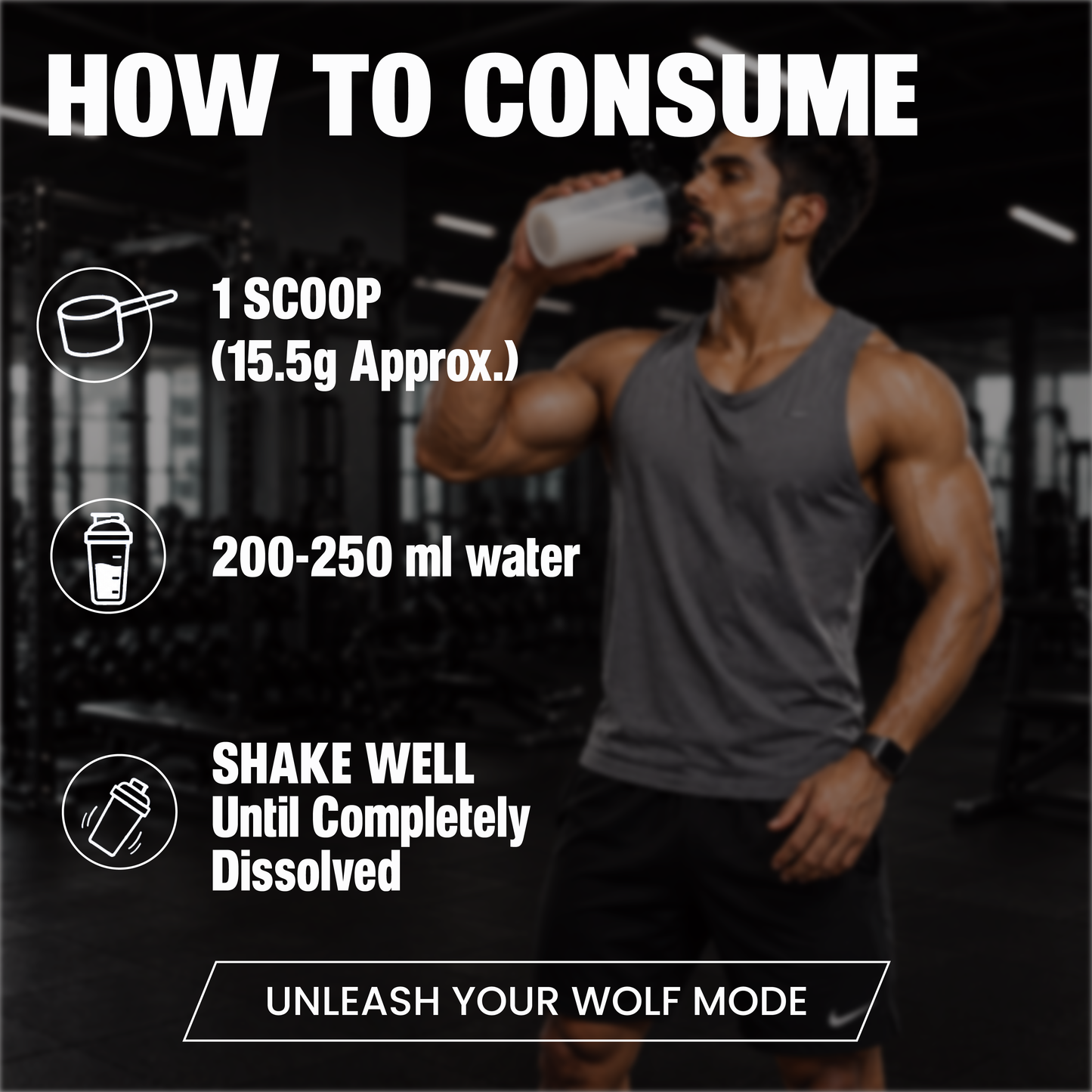 White Wolf - WOLF MODE PreWorkout With Nitric Oxide 15.5G/Serve | Power Mode On | Fuel Your Muscle | Pump Your Muscle 481G Pack